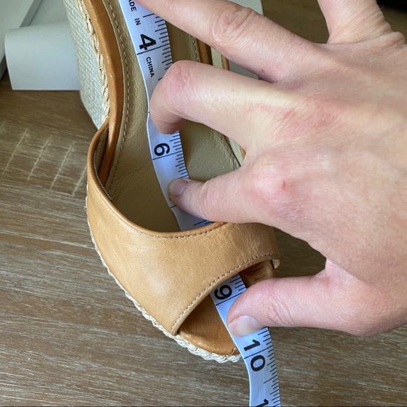 Rachel Zoe Leather Espadrille Rattan Wedges - Picture 8 of 8